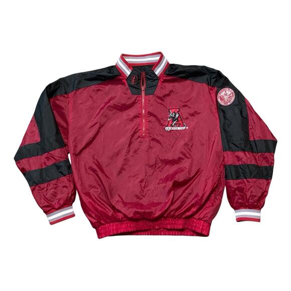 VTG Pro Player Alabama Crimson Tide Windbreaker Full Zip Jacket Reversible M - Picture 1 of 9